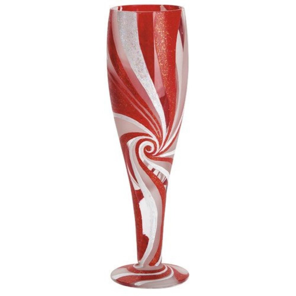 Lolita  Candy Cane Swirl Pilsner Glass